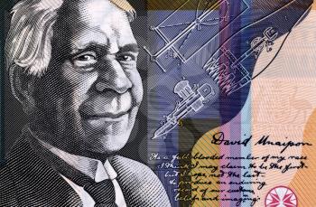 David Unaipon (1872-1967) on 50 Dollars 2009 from Australia.Famous Indigenous Australian whose contribution to Australian society helped to break many Indigenous Australian stereotypes.