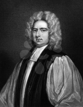 Francis Atterbury (1663-1732) on engraving from 1830.  English man of letters, politician and bishop. Engraved by H.T.Ryall and published in ''Portraits of Illustrious Personages of Great Britain'',UK
