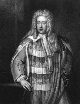 Henry St John,1st Viscount Bolingbroke (1678-1751) on engraving from 1830. English politician, government official and political philosopher. Engraved by W.T.Fry and published in ''Portraits of Illust