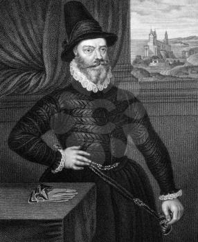 James Douglas, 4th Earl of Morton (1516-1581) on engraving from 1831. The last of the four regents of Scotland during the minority of King James VI. Engraved by S.Freeman and published in ''Portraits 