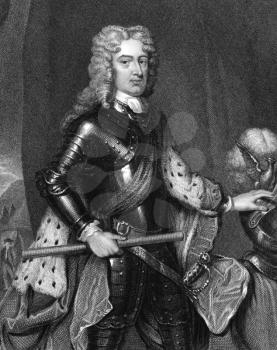 John Churchill, 1st Duke of Marlborough (1650-1722) on engraving from 1830. Prominent English soldier and statesman. Engraved by R.Cooper and published in ''Portraits of Illustrious Personages of Grea