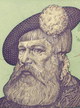 Gustav I of Sweden (1523-1560) on 5 kroner 1981 banknote from Sweden. King of Sweden during 1523-1560.