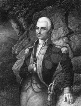 Francis Barber (1750-1783) on engraving from 1835.  Colonel in the Continental Army during the American Revolutionary War. Engraved by  and published in''National Portrait Gallery of Distinguished Ame