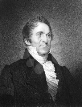 William Wirt (1772-1834) on engraving from 1834.  American author and statesman. Engraved by J.B Longacre and published in ''National Portrait Gallery of Distinguished Americans'',USA,1834.
