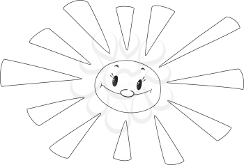 Royalty Free Clipart Image of a Sunshine