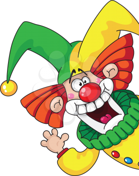 illustration of a clown head