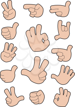 illustration of a collection of gestures