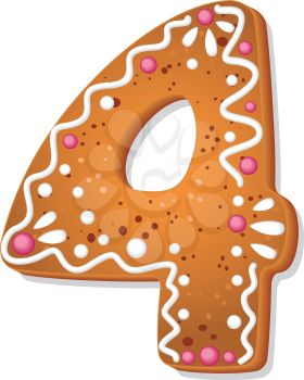 illustration of a cookies number four
