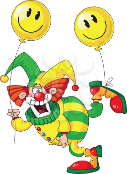 illustration of a funny clown