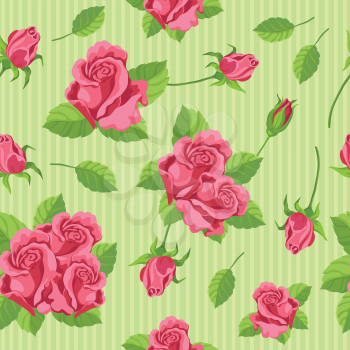 illustration of a seamless roses