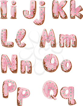 illustration of a cake letters IQ