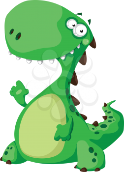 illustration of a green dinosaur