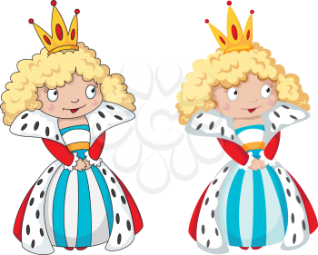 illustration of a queen set