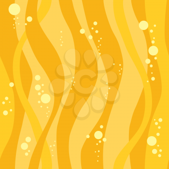 illustration of a seamless waves background yellow