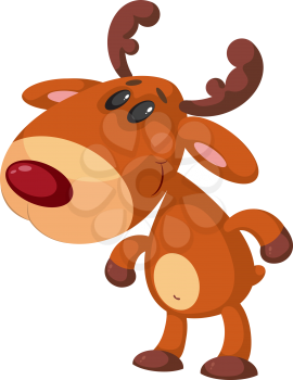 illustration of a funny deer