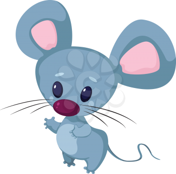 illustration of a little funny mouse