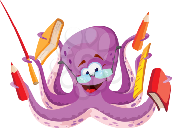 illustration of a octopus teacher