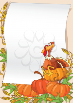 illustration of a turkey background