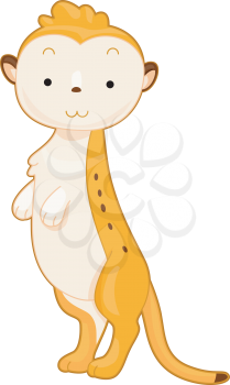 Royalty Free Clipart Image of a Meerkat