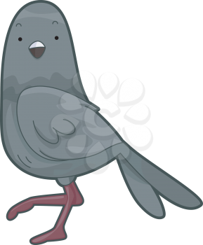 Royalty Free Clipart Image of a Pigeon