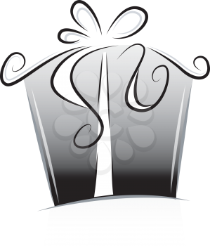 Royalty Free Clipart Image of a Gift