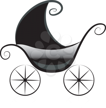 Royalty Free Clipart Image of a Pram