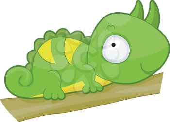 Royalty Free Clipart Image of an Iguana