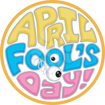 Royalty Free Clipart Image of an April Fool's Day Icon
