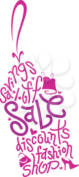 Text Illustration Featuring a Price Tag