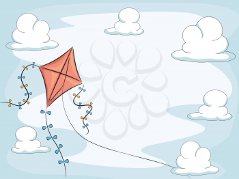 Background Illustration of a Kite