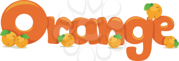 Text Illustration Featuring the Word Orange