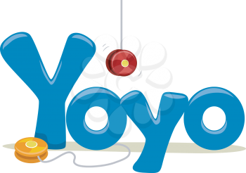 Text Illustration Featuring the Word Yoyo