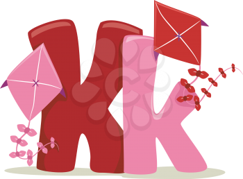 Illustration Featuring the Letter K