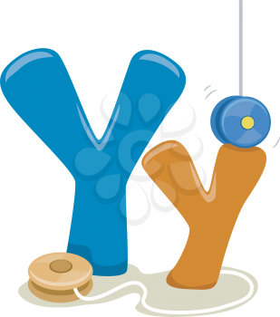 Illustration Featuring the Letter Y