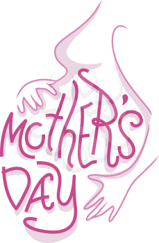 Text Illustration Celebrating Mothers' Day
