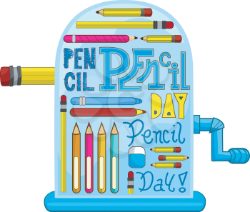 Illustration Celebrating Pencil Day