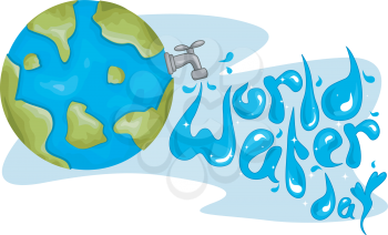 Illustration Celebrating World Water Day