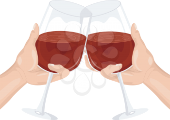 Royalty Free Clipart Image of a Toast