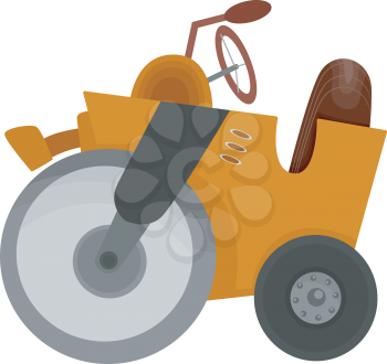 Royalty Free Clipart Image of a Cement Roller