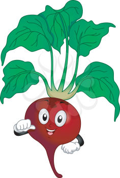 Royalty Free Clipart Image of a Beet
