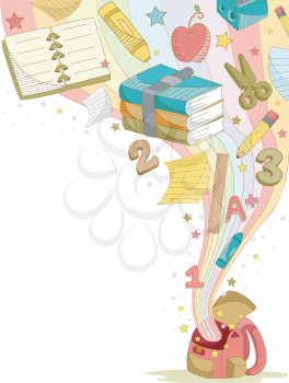 Royalty Free Clipart Image of an Education Background