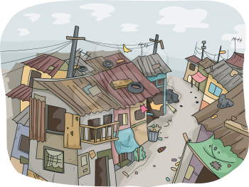 Illustration of a Slum Neighborhood
