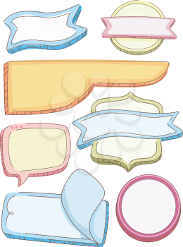 Illustration of Blank Store Product Labels