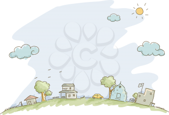 Illustration of Community Sketch Background