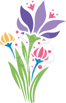 Illustration of Ready to Use Flower Stencils