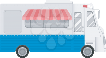 Illustration Featuring a Generic Food Truck
