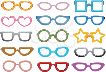 Illustration Featuring Different Eyeglasses Designs