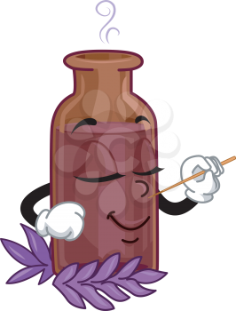 Mascot Illustration Featuring an Organic Perfume