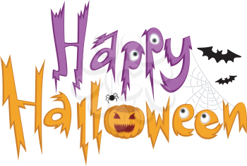Text Illustration Featuring Halloween Greetings