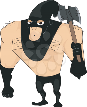 Illustration Featuring a Bulky Executioner